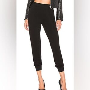 ATM Anthony Thomas Melillo Black French Terry Cotton Jogger Sweatpants Womens L